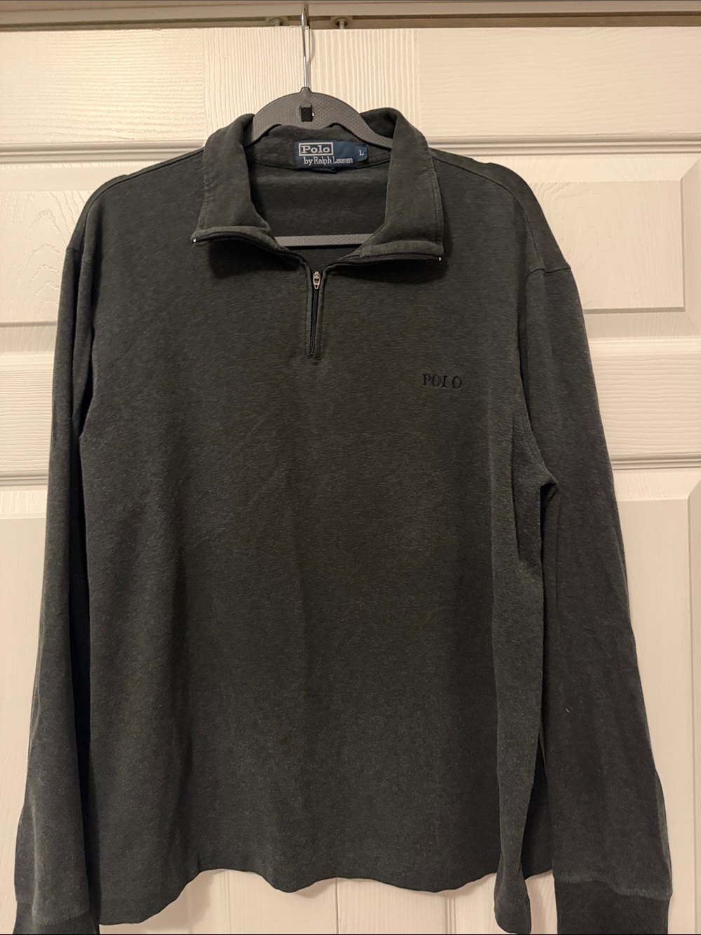 Polo by Ralph Lauren Dark Charcoal Half-Zip Pullover